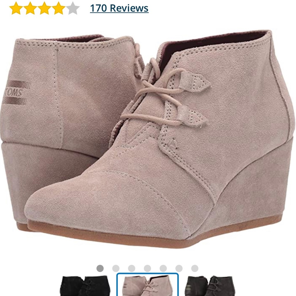 TOMS wedge booties